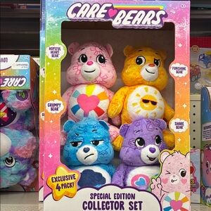 Care Bears Special Edition Set - Pink, Yellow, Blue, Purple